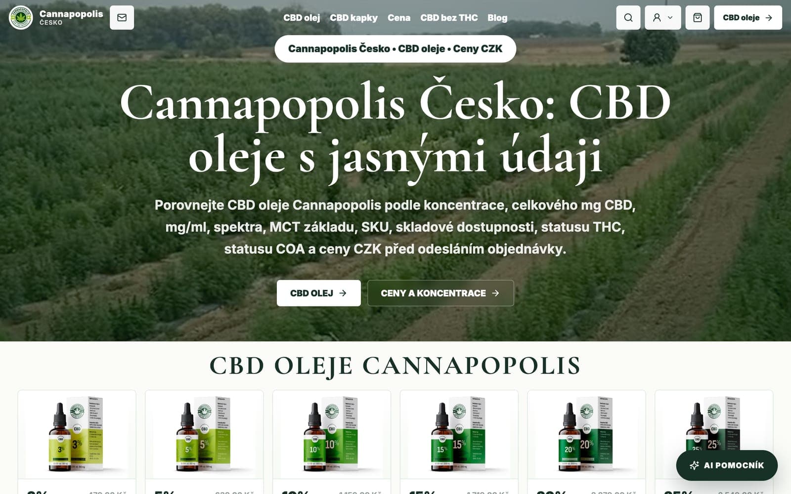 Чехия · cannapopolis.cz: чешки текстове и цени в крони